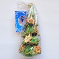 Н.Г. свеча елка со снежинками 12х5 45г.